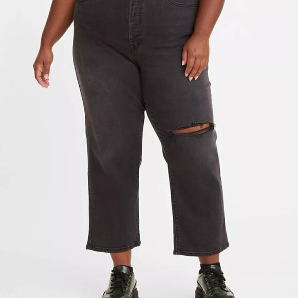 Levi's Wedgie Straight Crop Jeans Cut and Dry Size 20W - Picture 1 of 8